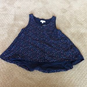 Nordstrom top with polka dots.